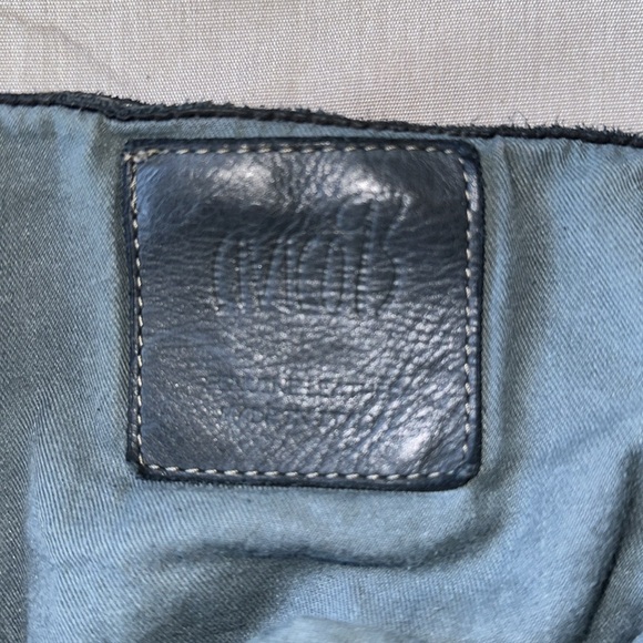 Civico 93 Genuine Italian Leather Purse Backpack Charcoal - Picture 7 of 7